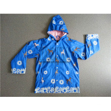 Custom Wholesale Kids Rain Jacket with PU Coating